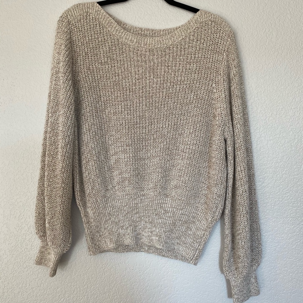 H&M heather grey knit sweater